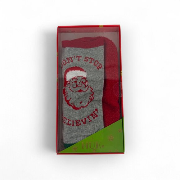 Footsie Christmas Socks Gift Set  - Don't Stop Believin' (2 Pack) - Picture 2 of 5